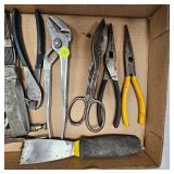 Lot of Vise Grips, Sidecutters, Pliers, Snips, Etc