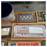 Box of Home Décor, Fillet Knife and Decoys