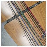 Lot of 12 Fishing Rods