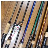 Lot of 12 Fishing Rods