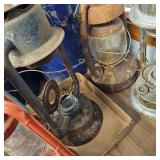 Older Kersosene Lamps As Shown(7 Total)