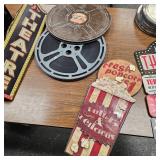 Novelty Theatre Signs with old Movie Reels
