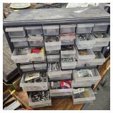 Lot with Router and Nuts, Bolts, Screw Bin