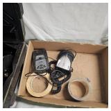 Lot with Router and Nuts, Bolts, Screw Bin