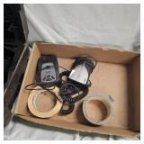 Lot with Router and Nuts, Bolts, Screw Bin