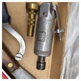Air Grinder and Air Ratchet w/Misc Tools