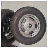 Ultra Chrome Rims with Tires, 14", Ford/Dodge Pattern