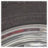 Ultra Chrome Rims with Tires, 14", Ford/Dodge Pattern