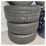 Ultra Chrome Rims with Tires, 14", Ford/Dodge Pattern