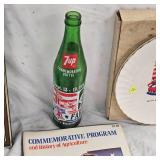 Farmfest 1976 Willy Nelson Pic, Plate, Brochures, Bottle