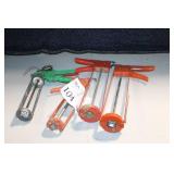 Lot of 4 Used Caulking Guns Assorted Styles