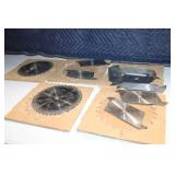 Collection of Industrial Saw Blades and Cutting Tools