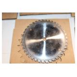 Collection of Industrial Saw Blades and Cutting Tools