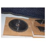 Collection of Industrial Saw Blades and Cutting Tools
