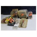 Collection of Router Bits and Woodworking Cutters in Cases