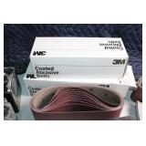 Lot of 3M and Mirka Abrasive Belts and Sheets