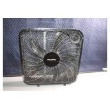Pelonis Box Fan Black 3-Speed