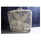 Used 20-Inch Box Fan with White Plastic Frame