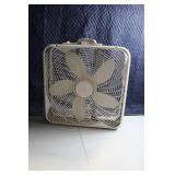 Used 20-Inch Box Fan with White Plastic Frame