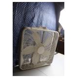 Used 20-Inch Box Fan with White Plastic Frame