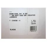 Rollex 24 in x 50 ft Black Aluminum Trim Coil Roll