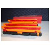 Set of 3 Foldable Emergency Roadside Reflective Warning Triangles with Red Case