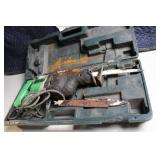 Used Reciprocating Saw with Case and Blades