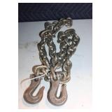 Heavy Duty Forged Steel Tow Chain with Hooks