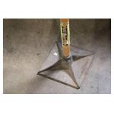 Industrial Tamper with Wooden Handle and Steel Base