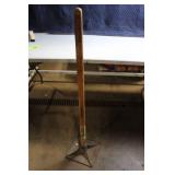 Industrial Tamper with Wooden Handle and Steel Base
