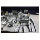 Assorted Metal Construction Brackets and Connectors Collection