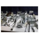 Assorted Metal Construction Brackets and Connectors Collection