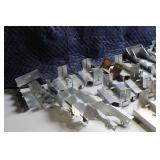 Assorted Metal Construction Brackets and Connectors Collection