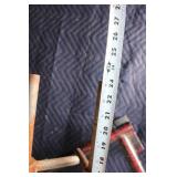 Set of 4 Adjustable Steel Scaffold Jacks with Base Plates