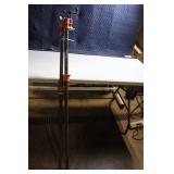 Pair of 48 Inch Pipe Clamps with Cast Iron Fixtures