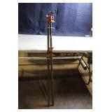 Pair of 48 Inch Pipe Clamps with Cast Iron Fixtures