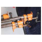 Set of 3 Heavy Duty 84-Inch Pipe Clamps