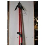 Pair of 78-Inch Red Adjustable Pole Clamps