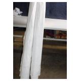 Set of 2 Rolls of White Creped Wrapping Paper