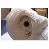 Set of 2 Rolls of White Creped Wrapping Paper