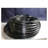 Coil of Black Polyethylene Tubing Approx. 100 Feet