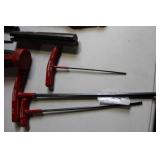 Mixed Hand Tools Set with T-Handle Hex Keys, Clamps, Mallets, and Coiled Wires
