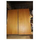 Pair of 36-Inch Wood Veneer Commercial Doors