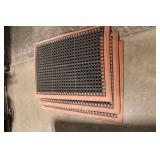 Set of 3 Heavy-Duty Rubber Industrial Floor Mats