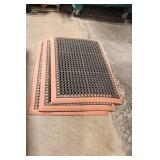 Set of 3 Heavy-Duty Rubber Industrial Floor Mats