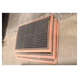 Set of 3 Heavy-Duty Rubber Industrial Floor Mats