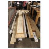 Assorted Lumber and Molding Lot Including Boards and Trim Pieces