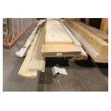 Assorted Lumber and Molding Lot Including Boards and Trim Pieces