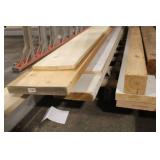 Assorted Lumber and Molding Lot Including Boards and Trim Pieces