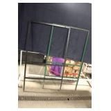 Pair of Metal Window Frames with Green and Black Finish 32x32 in